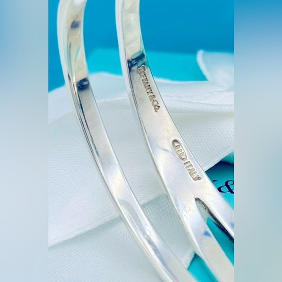 Tiffany & Co. SS Vintage Zig Zag Cuff Bracelet VGUC - Picture 7 of 8